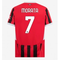 Camiseta AC Milan Alvaro Morata #7 Primera Equipación Replica 2024-25 mangas cortas